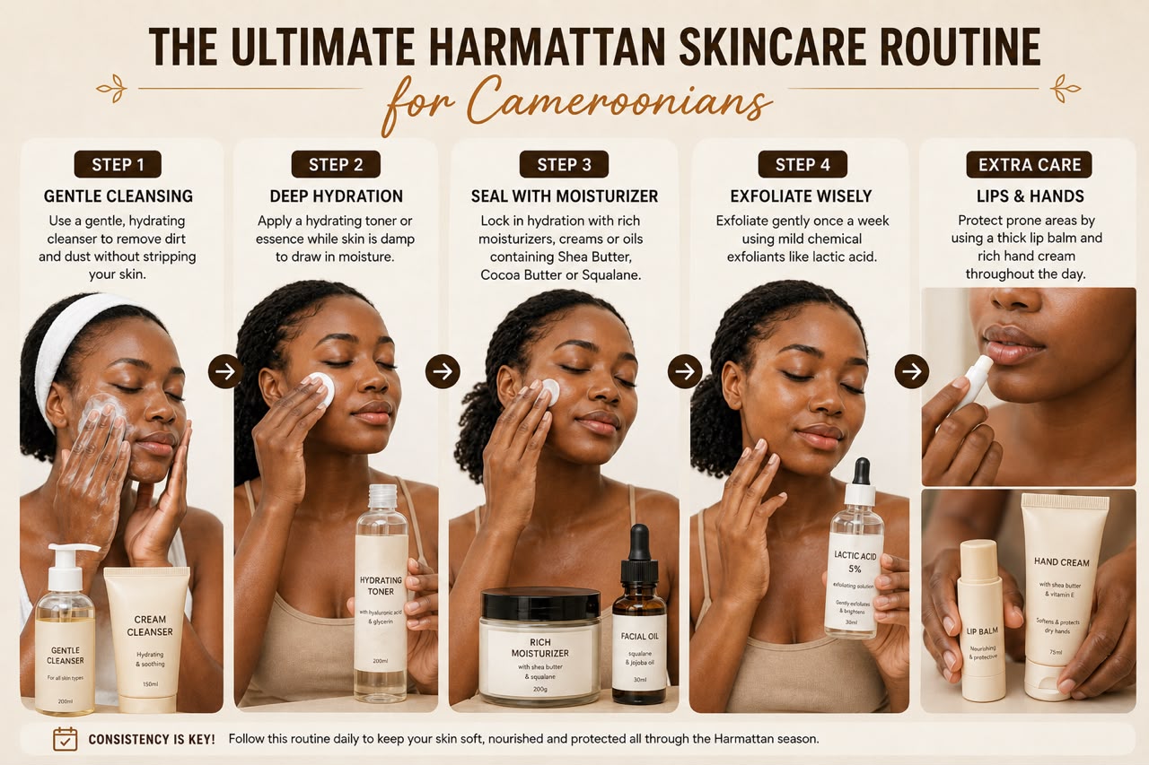 The Ultimate Harmattan Skincare Routine for Cameroonians