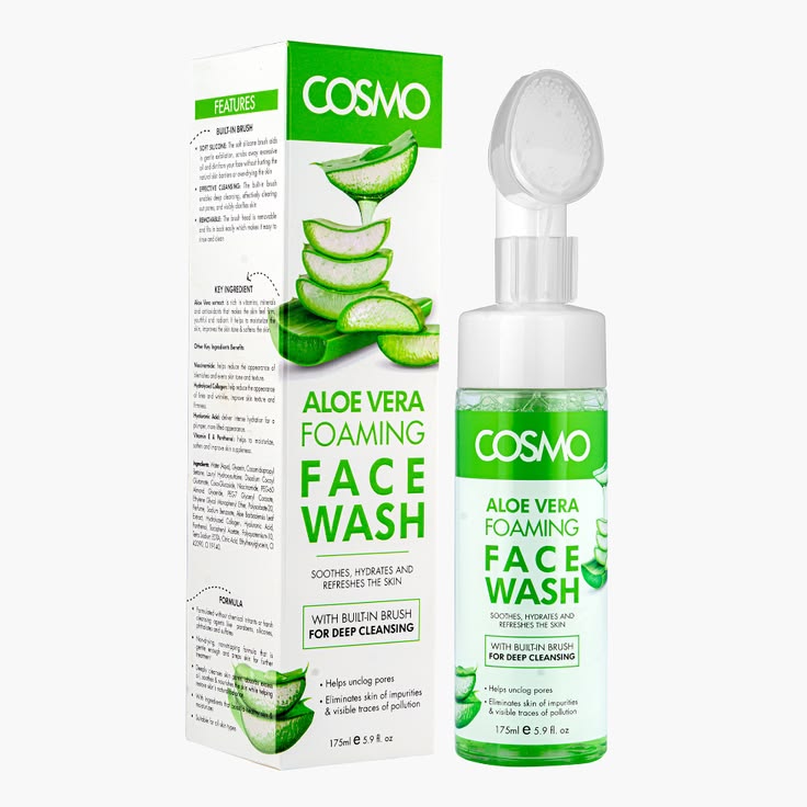 Cosmo Aloe Vera Foaming Face Wash